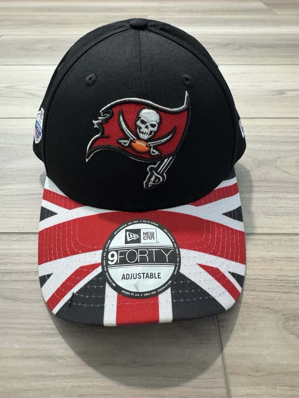 New Era 9FORTY Tampa Bay Buccaneers 2019 NFL London Games Union Jack Hat Adj
